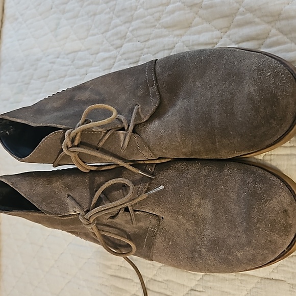 Franco sarto sz 9 olive green suede bootie shoe - Picture 9 of 9